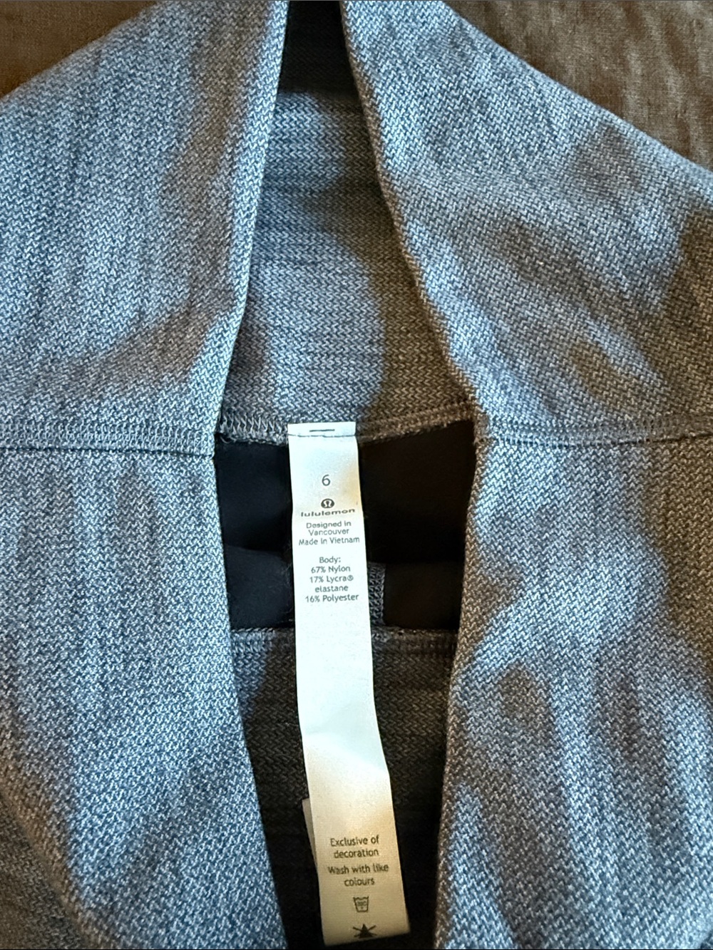 lululemon Blue/Gray Women's Leggings - Picture 2 of 3